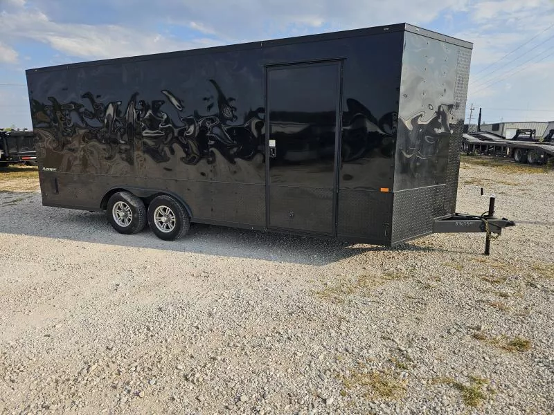 2024 Rock Solid 8.5X20 TANDEM 10K CARGO W/50AMP SERVICE RECESSED ETRAC & ATP ROCK GAURD DOWN SIDES
