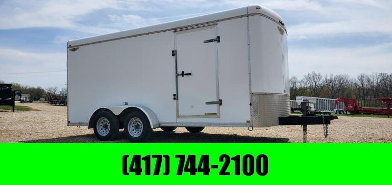 2004 H&H 7X16 TANDEM 7K ROUND TOP CARGO W/6'6" HEIGHT RAMP DOOR & TORSION AXLES 2004 H&H 7X16 TANDEM 7K ROUND TOP CARGO W/6'6" HEIGHT RAMP DOOR & TORSION AXLES
