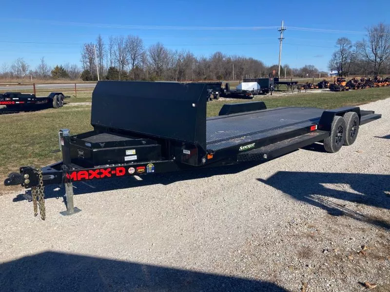 2026 MAXX-D 83X24 TANDEM 9.9K CARHAULER W/ STEEL FLOOR, E-TRACK, SLIDE IN RAMPS & IN FLOOR LIGHTS