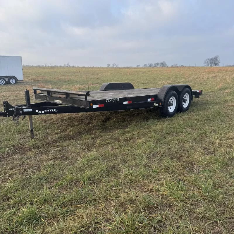 2008 Doolittle Trailer Mfg XTH 82x18 14K Equipment w/slide in ramps  Equipment Trailer