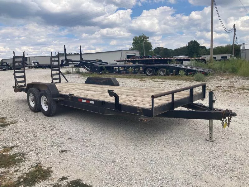 2021 Ozark Trailer Mfg 82X22 TANDEM 14K EQUIPMENT W/ STAND UP RAMPS & 2' DOVE