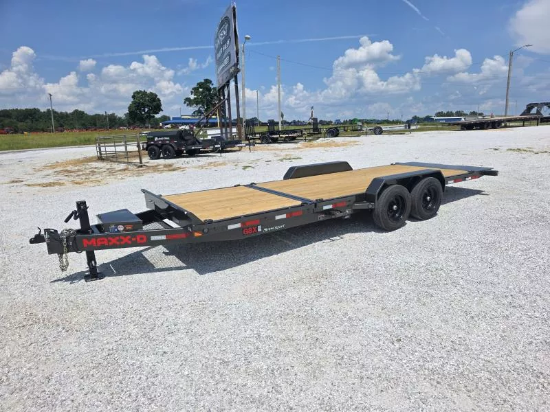 2026 MAXX-D 83X22 TANDEM 17.5K TILT W/ 6' STATIONARY DECK, 16' TILT DECK & TOOL BOX