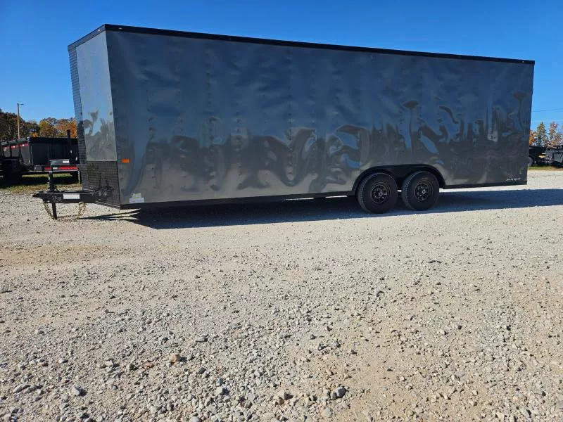 2026 Rock Solid 8.5X24 TANDEM 10K CARGO W/7' HEIGHT BLACKOUT TRIM & RAMP DOOR