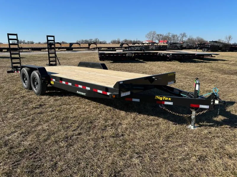 2026 Big Tex Trailers 82x22 Tandem 14K Equipment Trailer w/ Standup Ramps