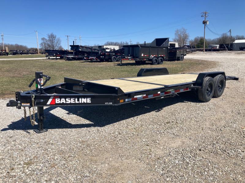 2025 Baseline 82X22 TANDEM 16K TILT W/ 6' STATIONARY DECK, 16' TILT DECK & 14 PLY TIRES