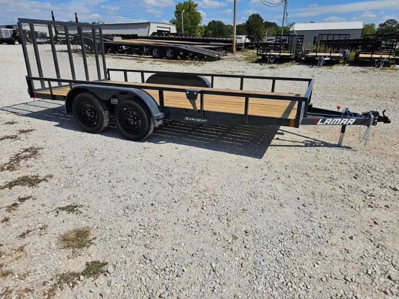 2026 Lamar 83X16 TANDEM 7K PIPETOP UTILITY W/4' SPRING GATE