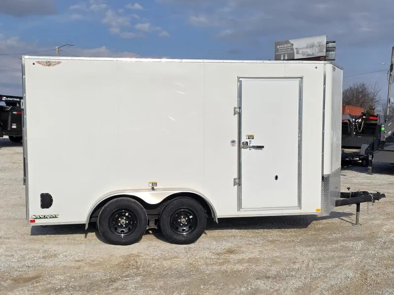 2026 H and H Trailer 7 X 14 TANDEM CARGO W/ RAMP DOOR