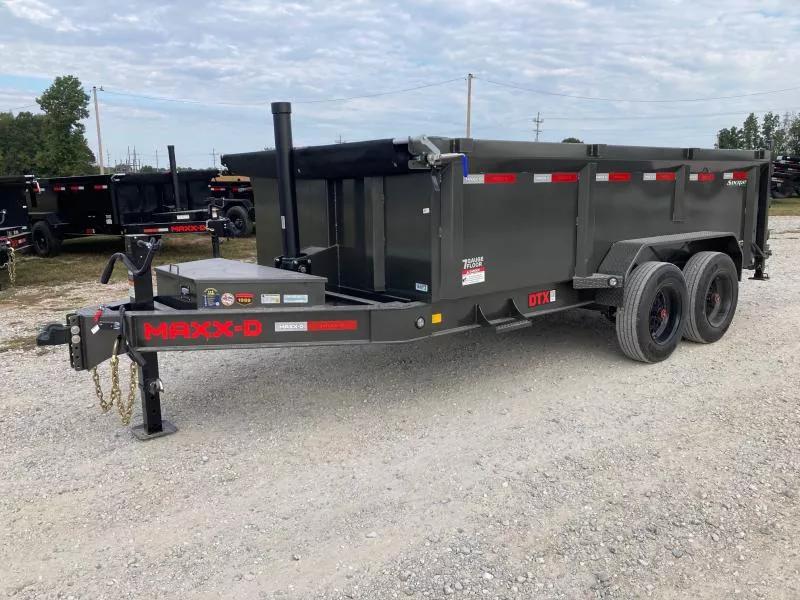2026 MAXX-D 83X16 TANDAM 17.5K TELESCOPIC DUMP W/ 7GA FLOOR, SLIDE IN RAMPS & WIRELESS REMOTE
