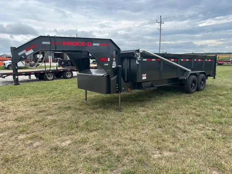 2026 MAXX-D 83x20 Tandem 24K GN Telescopic Dump w/ Hydraulic Jacks, EOH Brakes, 7 Gauge Floor, & Power Tarp
