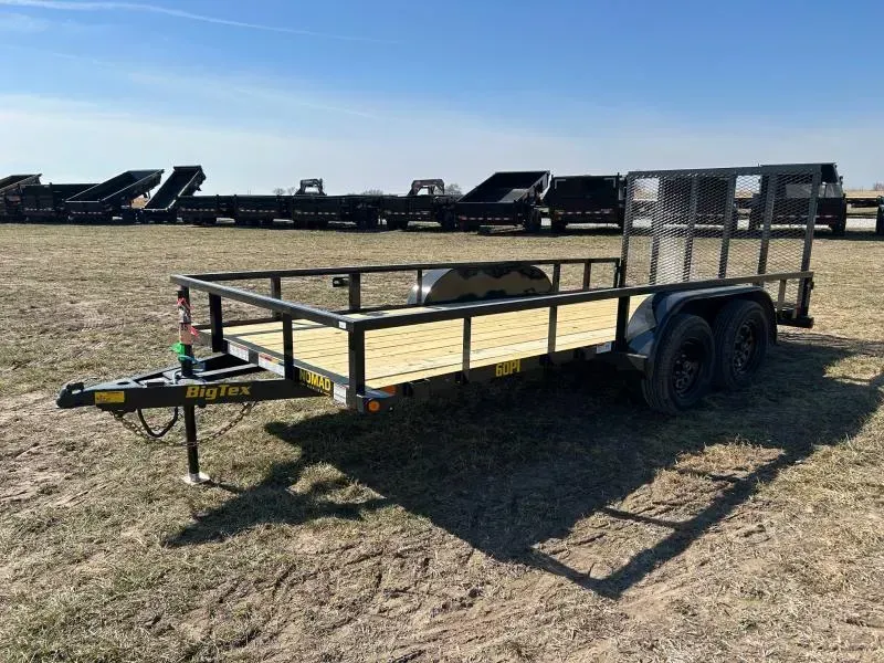 2026 Big Tex 77x16 Tandem 7K Utility w/ 4' Ramp Gate