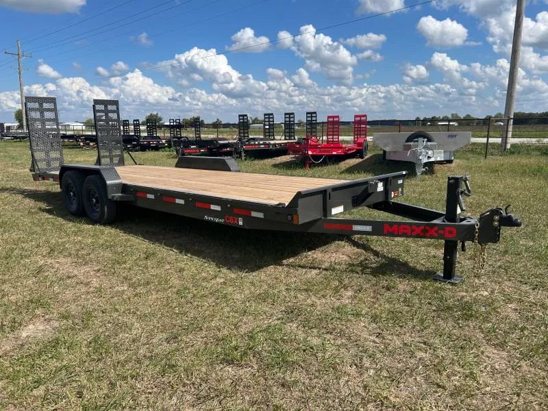 2026 MAXX-D 83x24 Tandem 15K Equipment Trailer w/ 2' Dove & Standup Ramps