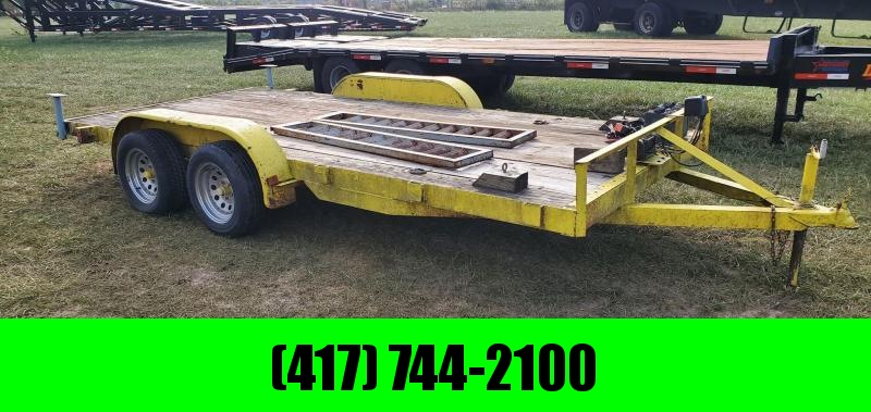 1990 Hull 83X16 TANDEM 7K CAR HAULER W/STAB JACKS & WINCH 1990 Hull 83X16 TANDEM 7K CAR HAULER W/STAB JACKS & WINCH