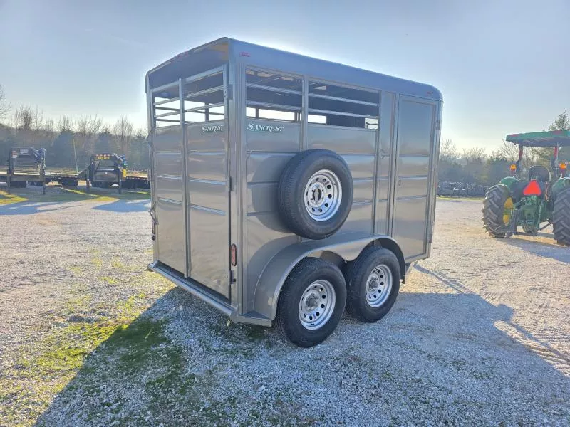 2026 Calico Trailers 2026 CALICO 2 HORSE SLANT 6X12X7' TALL Stock / Stock Combo Trailer
