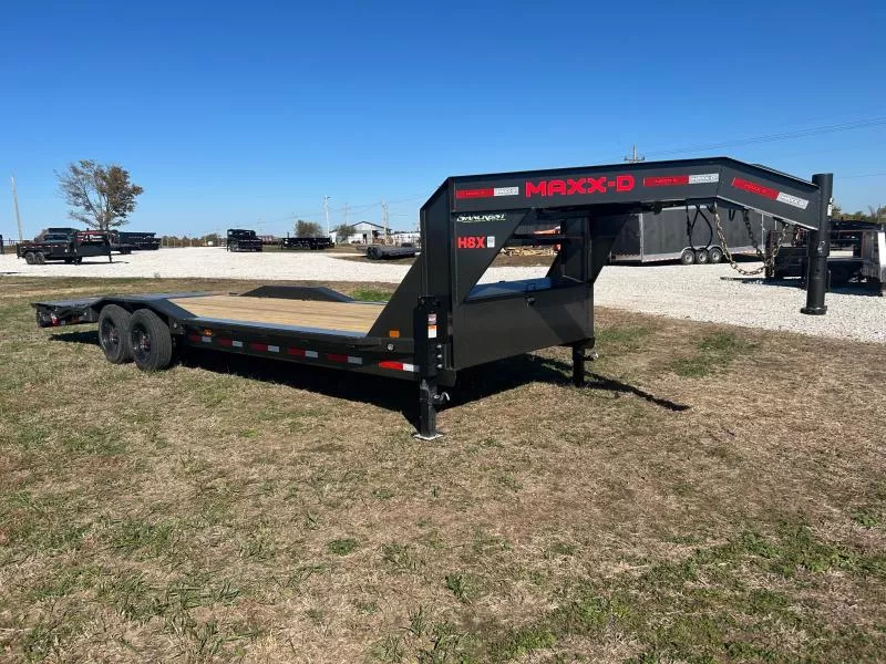 2026 MAXX-D 102x26 Tandem 18K GN Equipment Trailer w/ Drive Over Fenders & Max Ramps