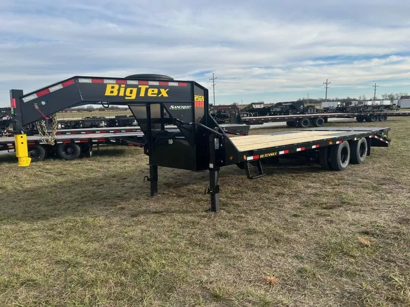 2026 Big Tex 102x25 Tandem 25.9K GN Flatbed w/ Mega Ramps, 2-Speed Jacks, & Load Lights