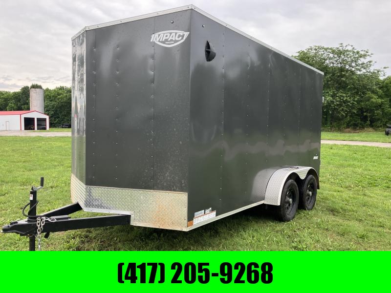 2023 IMPACT 7X14 CARGO TRAILER W/ TANDEM 3.5K AXLES AND RAMP DOOR 2023 IMPACT 7X14 CARGO TRAILER W/ TANDEM 3.5K AXLES AND RAMP DOOR
