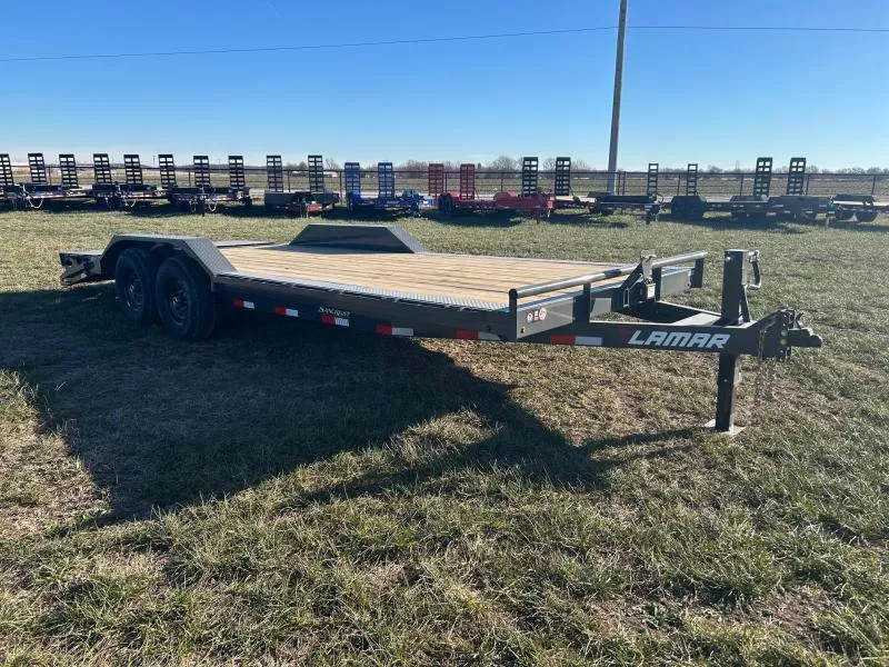 2026 Lamar 102x22 Tandem 14K Equipment Trailer w/ Drive Over Fenders & Max Ramps