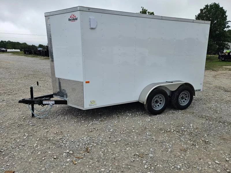 2026 Rock Solid 6X12 TANDEM 7K CARGO W/RAMP DOOR & 6' 6" HEIGHT