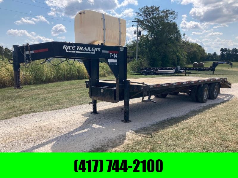 2015 Rice Trailers 102X25 TANDEM 22K GOOSENECK W/ FLIP OVER RAMPS 2015 Rice Trailers 102X25 TANDEM 22K GOOSENECK W/ FLIP OVER RAMPS