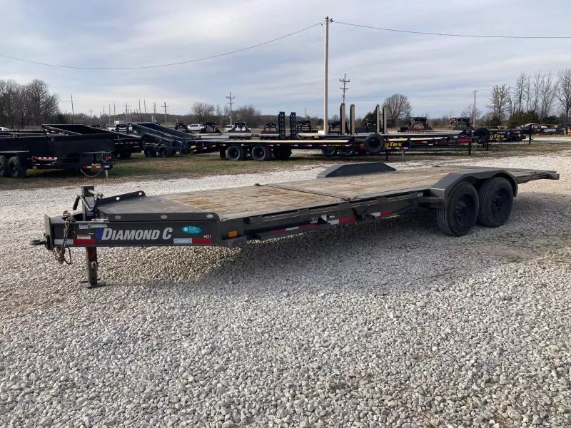 2021 Diamond C 82X22 TANDEM 20K TILT W/ 6' STATIONARY DECK, 16' TILT DECK & LARGE TOOLBOX