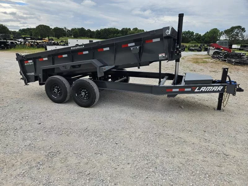 2026 Lamar 83X14 TANDEM 14K TELESCOPIC DUMP W/24" SIDES 7 GAUGE FLOOR & 12" CENTERS