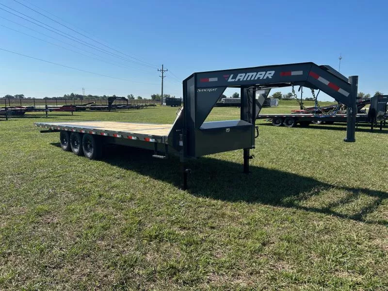 2026 Lamar 102x26 Triple 21K GN Deckover Power Tilt w/ 14 Ply Tires, 2-Speed Jacks, & Tuff Wireless