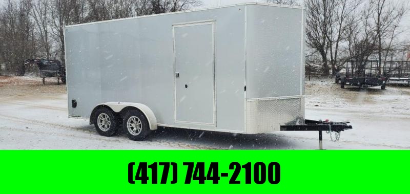 2020 H&H 7X16 TANDEM 7K SILVER CARGO W/7' HEIGHT E-TRAC & ALUMINUM WHEELS 2020 H&H 7X16 TANDEM 7K SILVER CARGO W/7' HEIGHT E-TRAC & ALUMINUM WHEELS