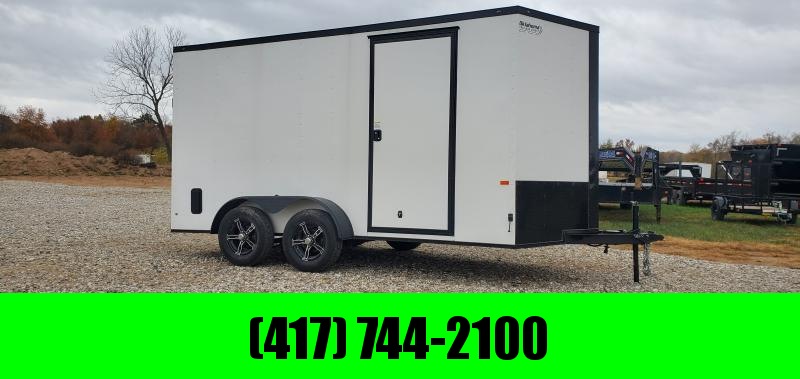 2022 Rock Solid 7X14 TANDEM 7K CARGO W/BLACKOUT TRIM ALUM WHEELS ETRAC & COATED FLOOR 2022 Rock Solid 7X14 TANDEM 7K CARGO W/BLACKOUT TRIM ALUM WHEELS ETRAC & COATED FLOOR