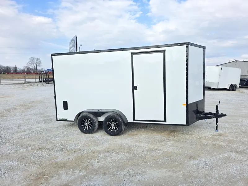 2026 Rock Solid 7x14 Tandem 7K Cargo w/ .080 Polycore, Aluminum Wheels, & 7' Interior Height