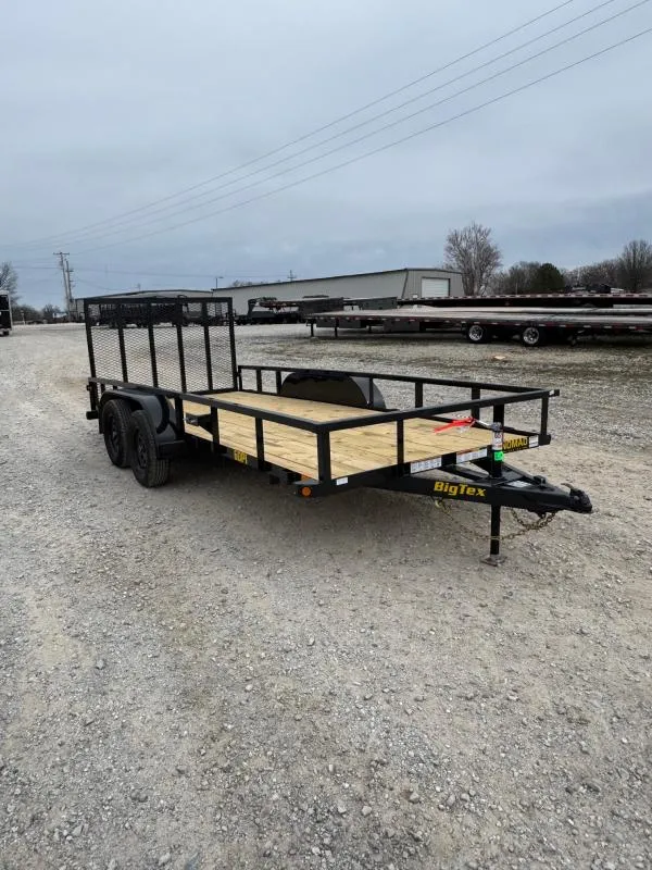 2026 Big Tex 77x16 Tandem 7K Utility w/ 4' Ramp Gate