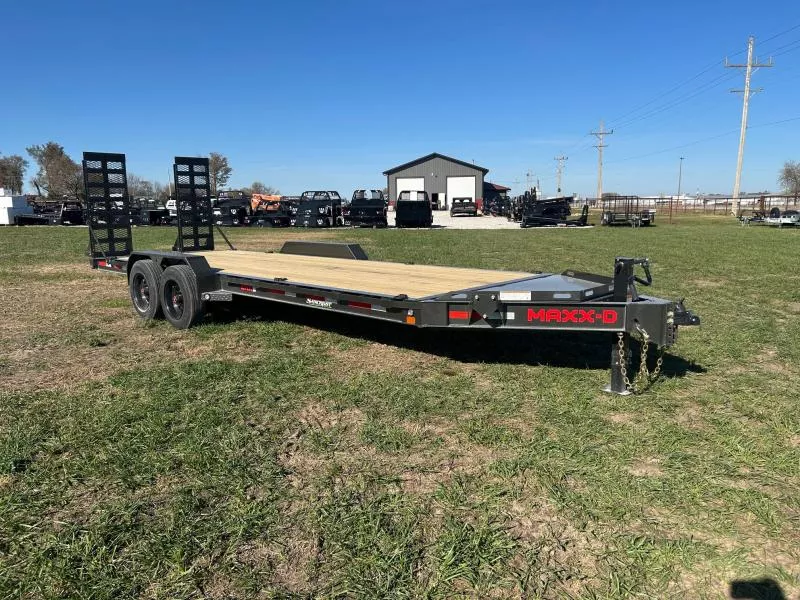2026 MAXX-D 83x22 Tandem 17.5K Equipment Trailer w/ 2' Dove, Standup Ramps, & Toolbox