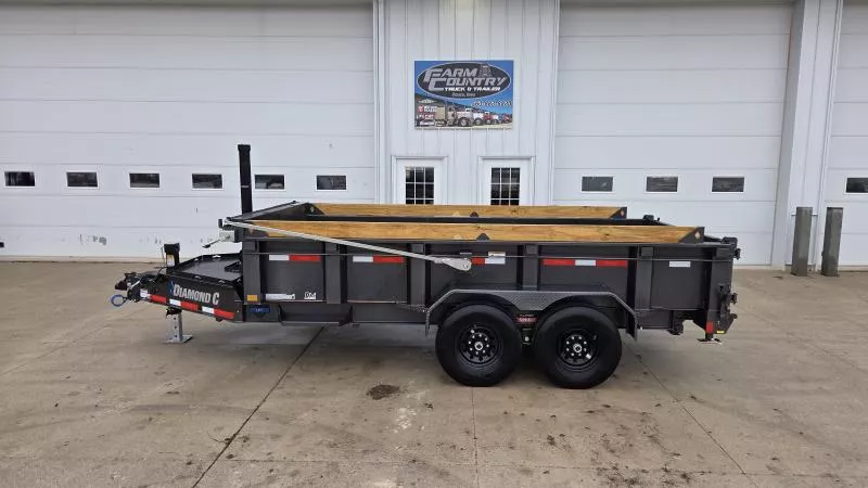 2026 Diamond C Trailers LPT207 14FT Dump Trailer