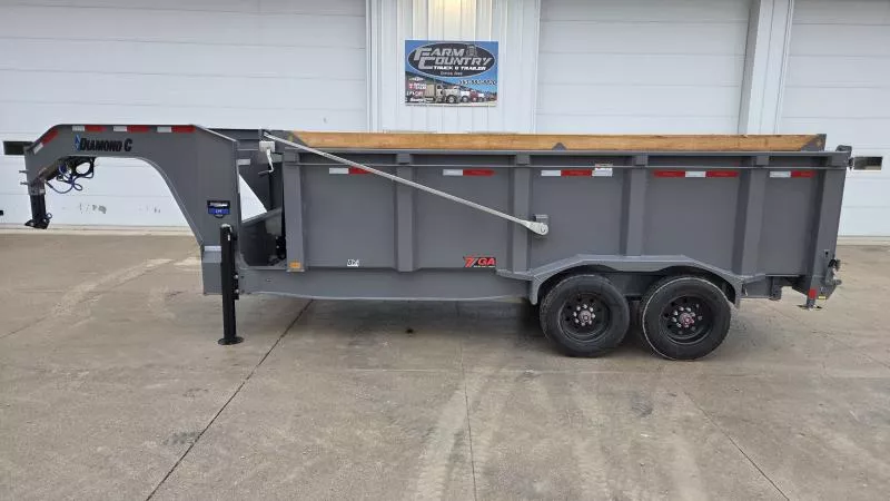 2026 Diamond C Trailers LPT210 16FT Dump Trailer