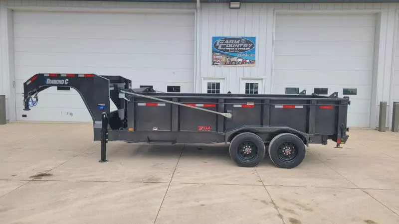 2025 Diamond C Trailers LPT210 16FT Dump Trailer
