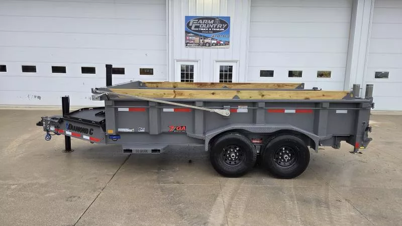 2026 Diamond C Trailers LPT207 14FT Dump Trailer
