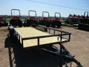 2027 J&C 77" X 18' Tandem Axle Utility (SLIDE IN RAMPS) #7K GVWR  
