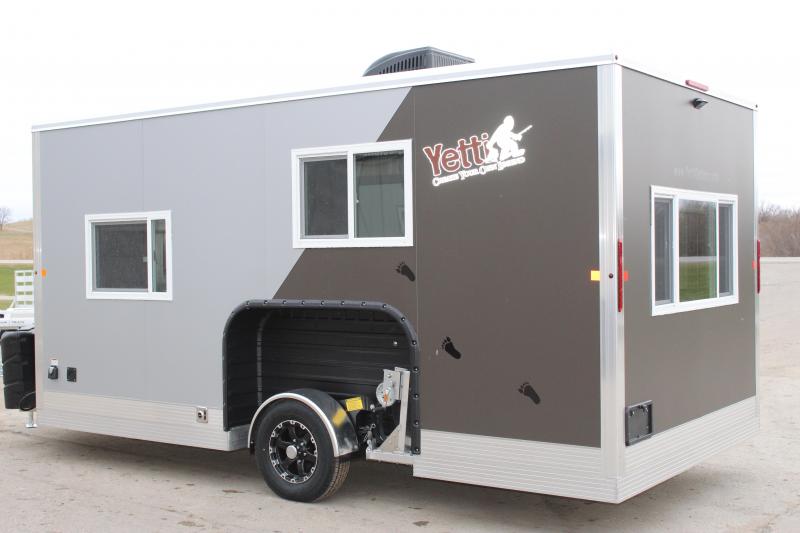 2020 Yetti Angler A816PK Ice/Fish House Trailer Glacial Lakes Dock