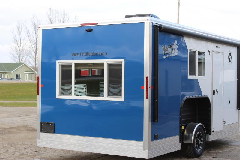 2020 Yetti Angler A816PK Ice/Fish House Trailer Glacial Lakes Dock