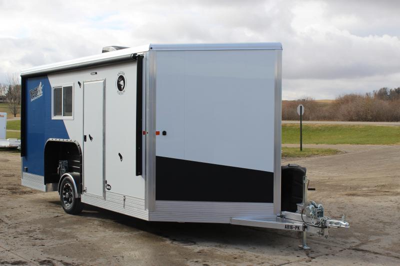 2020 Yetti Angler A816PK Ice/Fish House Trailer Glacial Lakes Dock