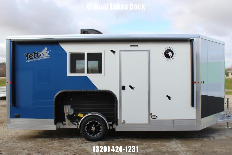 2020 Yetti Angler A816PK Ice/Fish House Trailer Glacial Lakes Dock