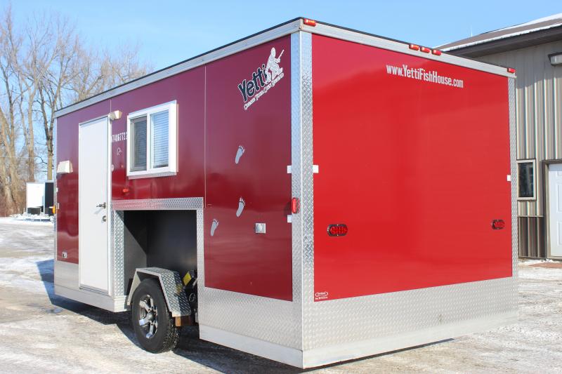 2013 Yetti 8x16 Nelson Custom Ice/Fish House Trailer Glacial Lakes