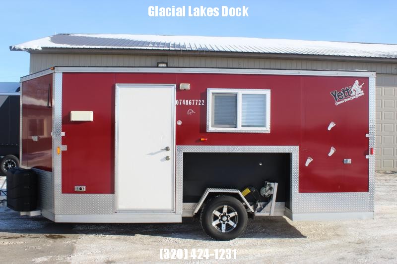 2013 Yetti 8x16 Nelson Custom Ice/Fish House Trailer Glacial Lakes