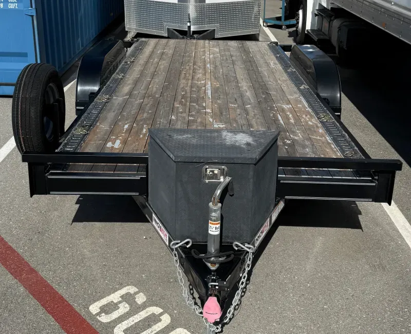 2002 Innovative Trailer Mfg. 83" x 16' Economy Wood Car Hauler Flatbed Trailer