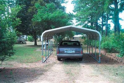 12' x 21' x 6' Regular Roof One Car Carport  8ptafA