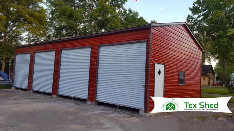 24' x 45' x 12' Side Entry 4 Car Garage Workshop MEvffM