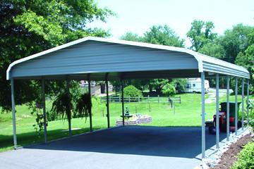 16' x 25' x 7' Regular Roof Carport crklTU4glwpy
