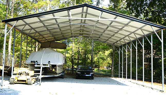 30' x 35' x 12' Vertical Roof Travel Trailer, Boat, or Equipment Cover Carport le5SGulisvlx