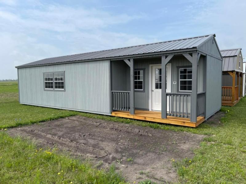 SOLD: 2022 Graceland 16' x 40' Corner Porch Cabin Cottage Shed SOLD: 2022 Graceland 16' x 40' Corner Porch Cabin Cottage Shed