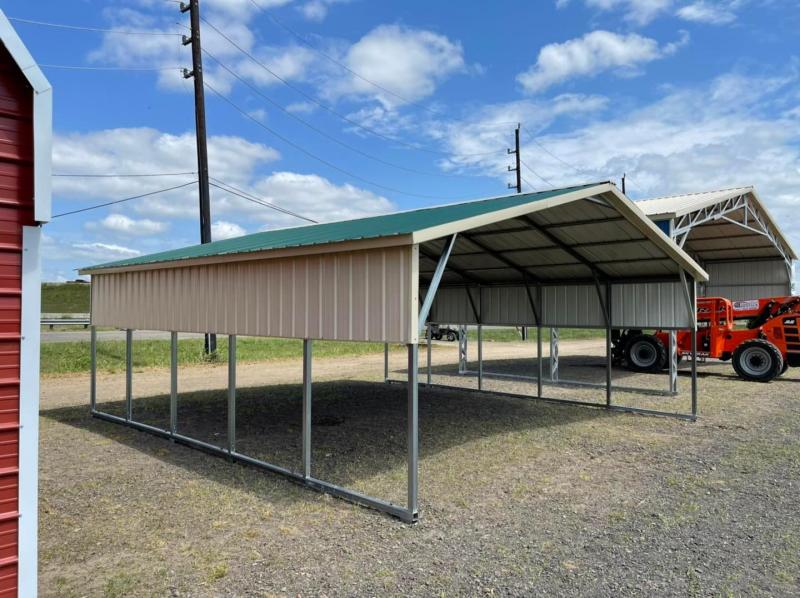 24' x 26' x 8' All Vertical Carport SE Texas Area Dealer Shop Mini