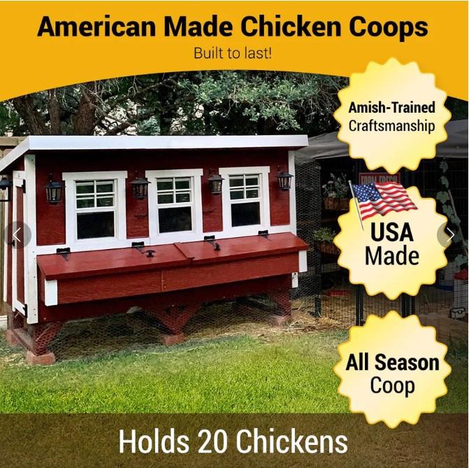 2023 OverEZ XL Chicken Coop Up to 20 Chickens Animal Shelter SE